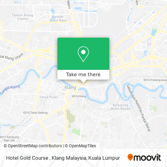 Hotel Gold Course , Klang Malaysia map