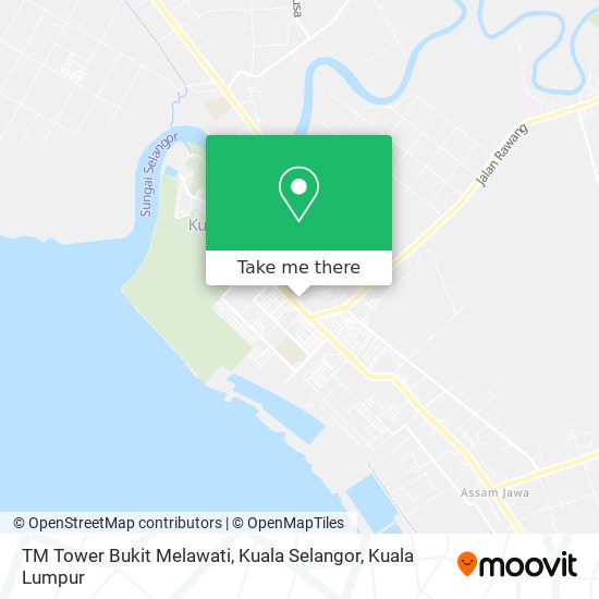 TM Tower Bukit Melawati, Kuala Selangor map