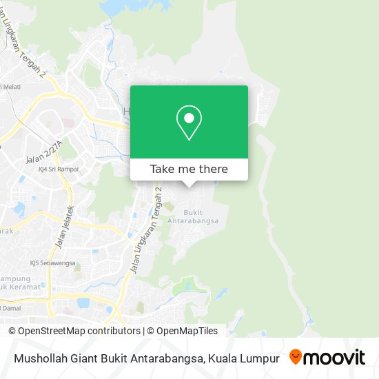 Mushollah Giant Bukit Antarabangsa map