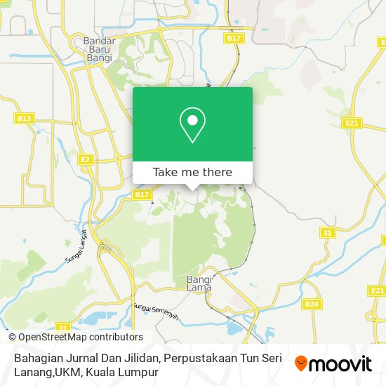Peta Bahagian Jurnal Dan Jilidan, Perpustakaan Tun Seri Lanang,UKM