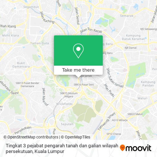 Tingkat 3 pejabat pengarah tanah dan galian wilayah persekutuan map