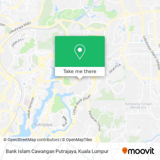 Peta Bank Islam Cawangan Putrajaya