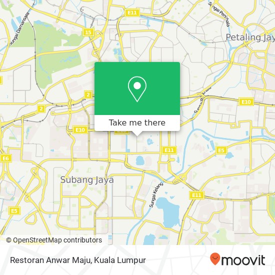 Restoran Anwar Maju map