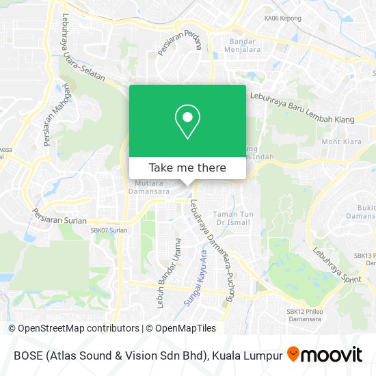 BOSE (Atlas Sound & Vision Sdn Bhd) map