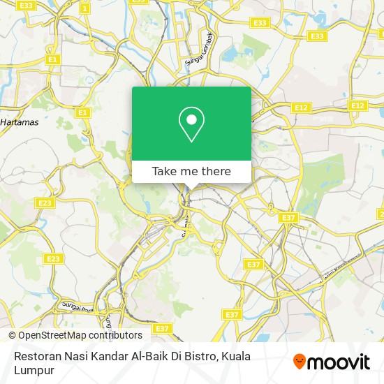 Peta Restoran Nasi Kandar Al-Baik Di Bistro