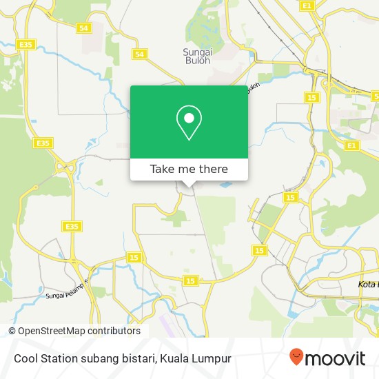 Cool Station subang bistari map