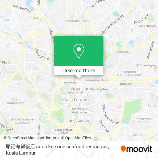 顺记海鲜饭店 soon kee one seafood restaurant map