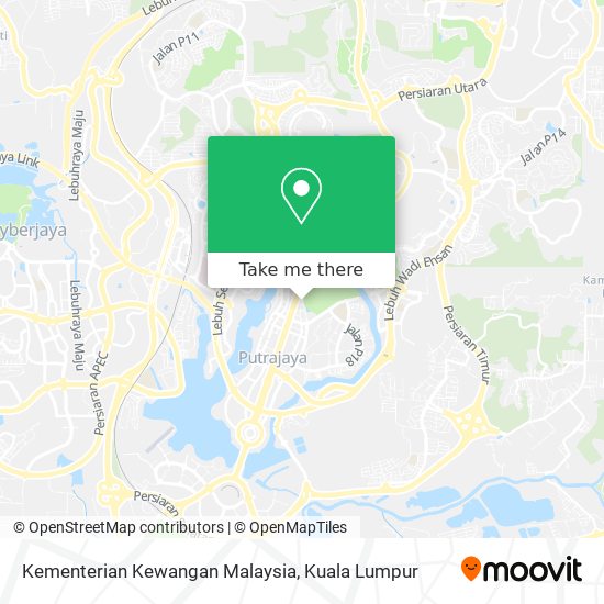 Peta Kementerian Kewangan Malaysia