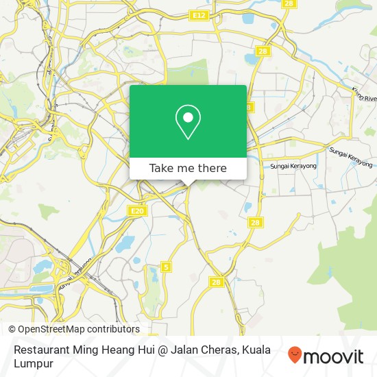 Restaurant Ming Heang Hui @ Jalan Cheras map