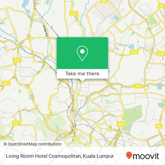 Living Room Hotel Cosmopolitan map
