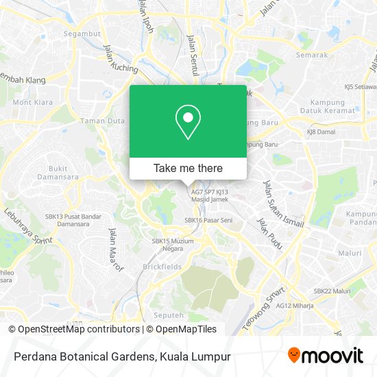 How To Get Perdana Botanical Gardens