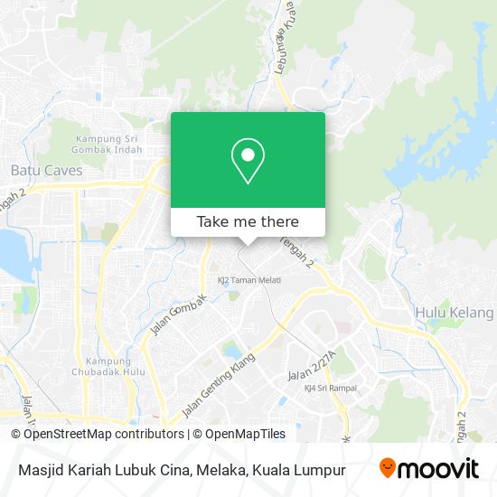 Masjid Kariah Lubuk Cina, Melaka map
