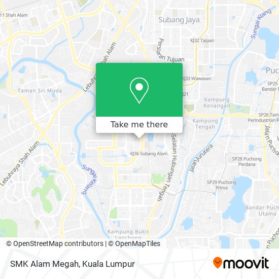 SMK Alam Megah map