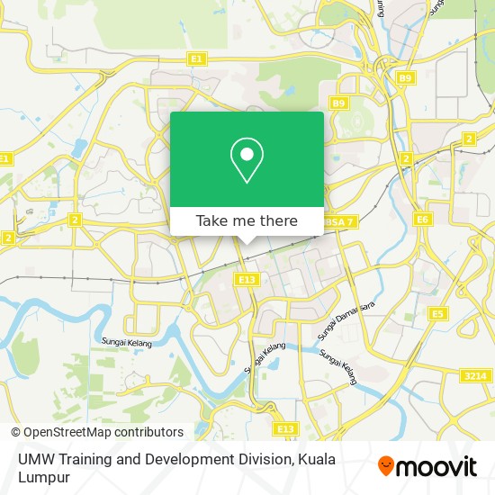 UMW Training and Development Division map