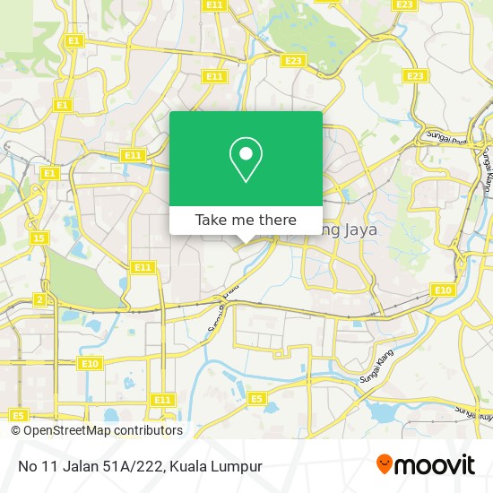 No 11 Jalan 51A/222 map