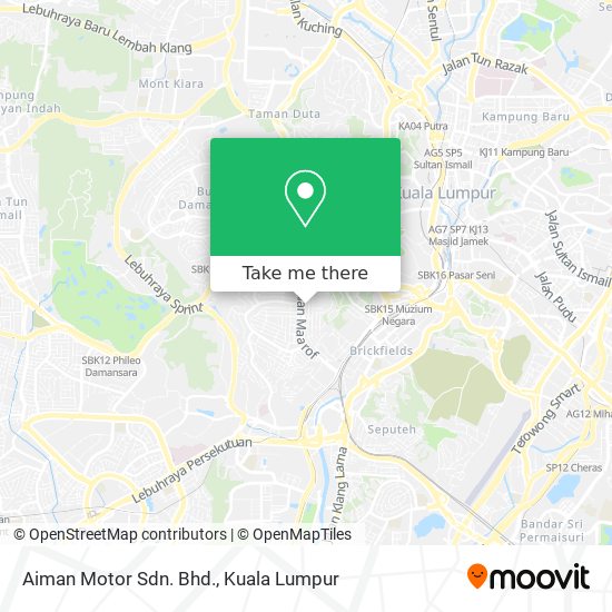 Aiman Motor Sdn. Bhd. map