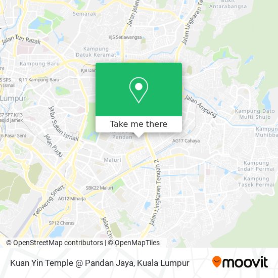 Kuan Yin Temple @ Pandan Jaya map