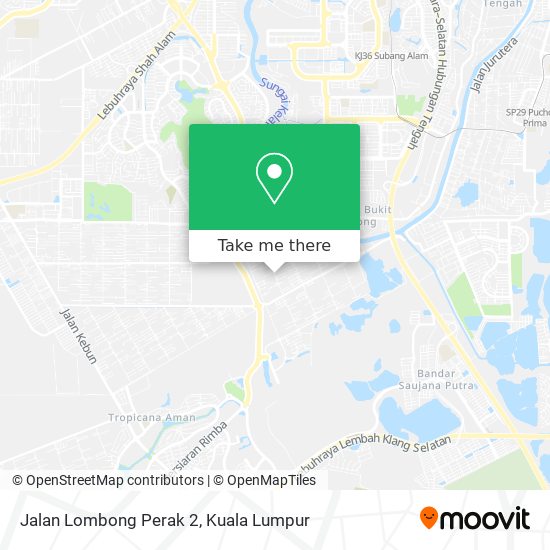 Peta Jalan Lombong Perak 2