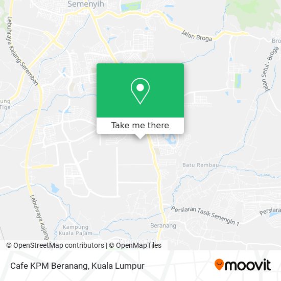 Cafe KPM Beranang map