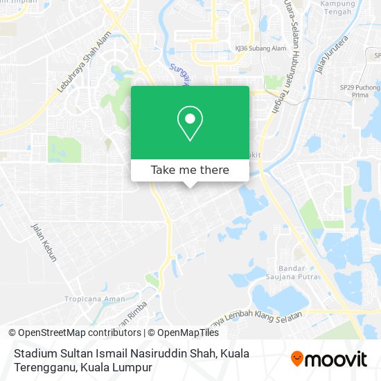 Stadium Sultan Ismail Nasiruddin Shah, Kuala Terengganu map