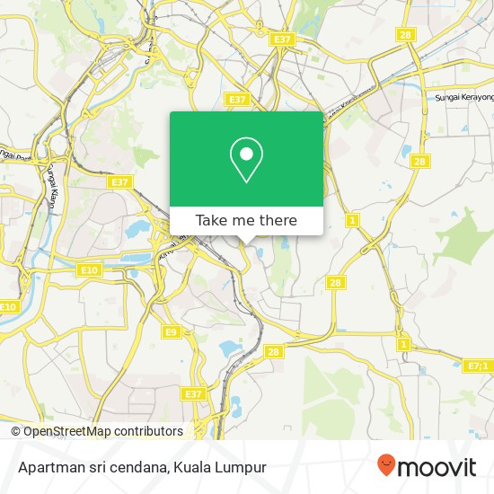 Apartman sri cendana map