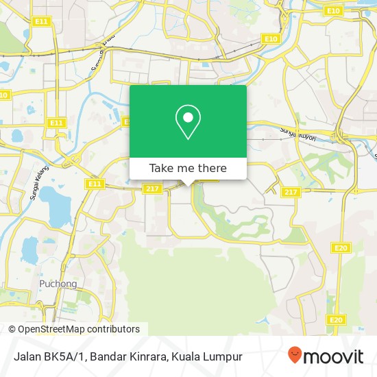 Jalan BK5A/1, Bandar Kinrara map