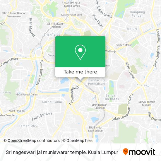 Sri nageswari jai muniswarar temple map