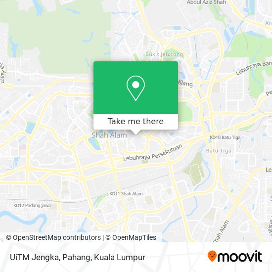 UiTM Jengka, Pahang map