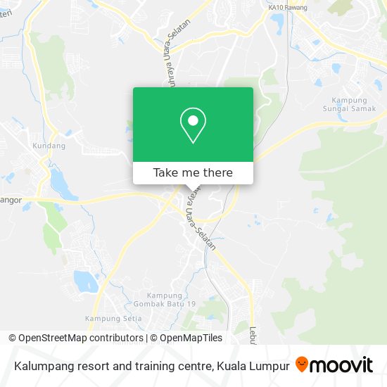 Kalumpang resort and training centre map