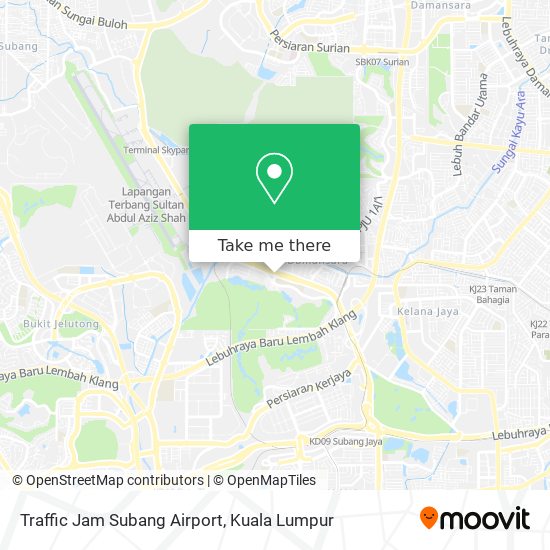 Peta Traffic Jam Subang Airport