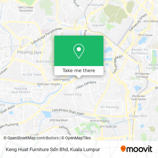 Peta Keng Huat Furniture Sdn Bhd