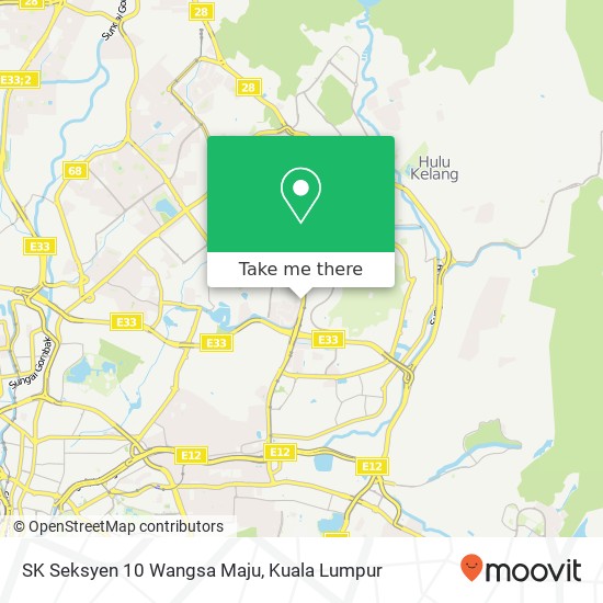 SK Seksyen 10 Wangsa Maju map