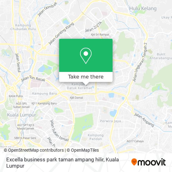 Peta Excella business park taman ampang hilir
