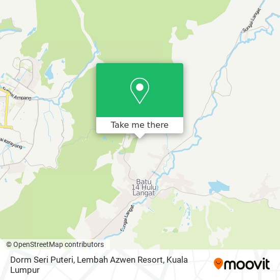 Dorm Seri Puteri, Lembah Azwen Resort map
