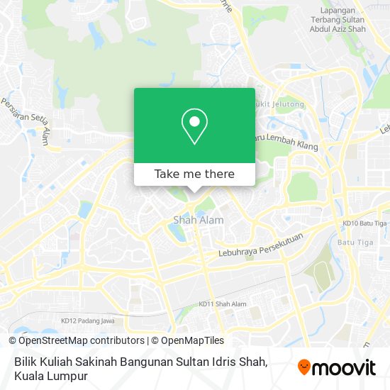 Bilik Kuliah Sakinah Bangunan Sultan Idris Shah map