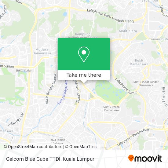 Celcom Blue Cube TTDI map