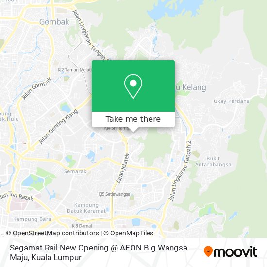 Segamat Rail New Opening @ AEON Big Wangsa Maju map