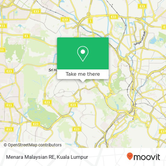 Menara Malaysian RE map