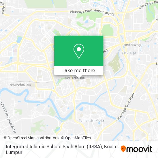Integrated Islamic School Shah Alam (IISSA) map