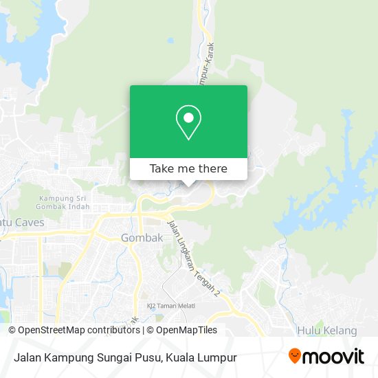 Peta Jalan Kampung Sungai Pusu