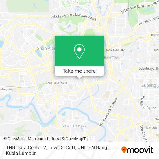 Peta TNB Data Center 2, Level 5, CoIT, UNITEN Bangi.