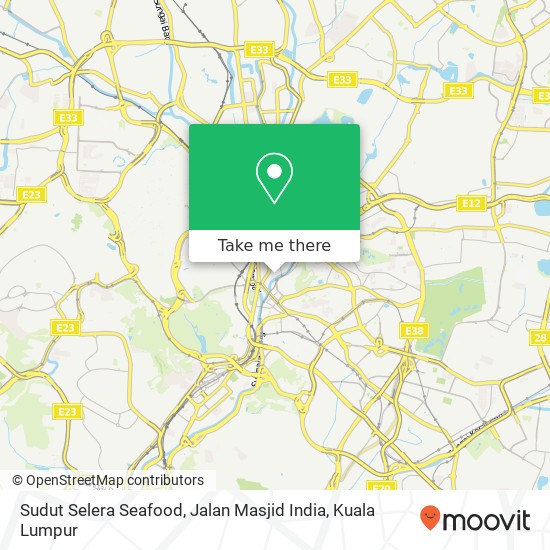 Peta Sudut Selera Seafood, Jalan Masjid India