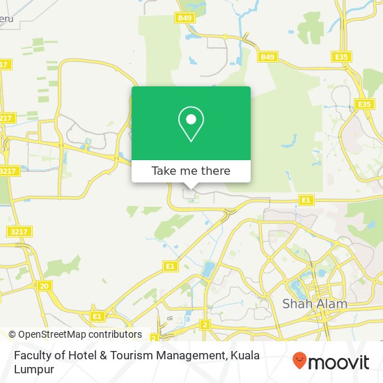 Faculty of Hotel & Tourism Management map