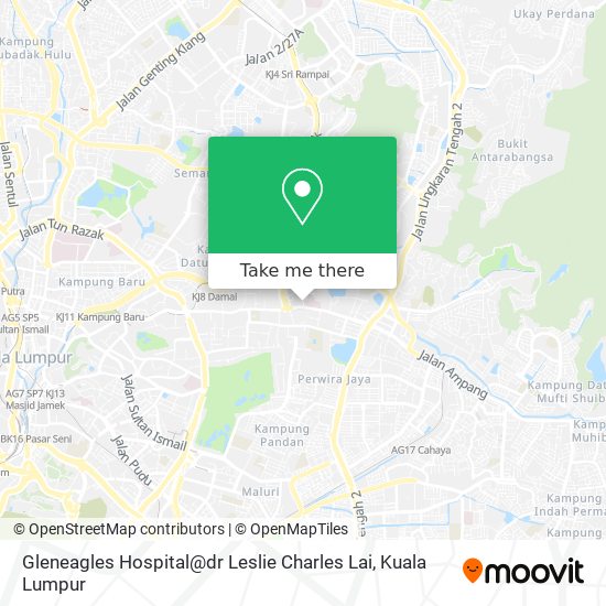 Gleneagles Hospital@dr Leslie Charles Lai map