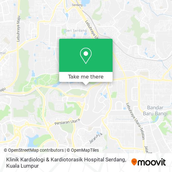 Peta Klinik Kardiologi & Kardiotorasik Hospital Serdang