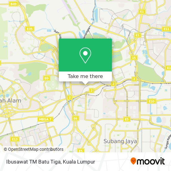 Ibusawat TM Batu Tiga map