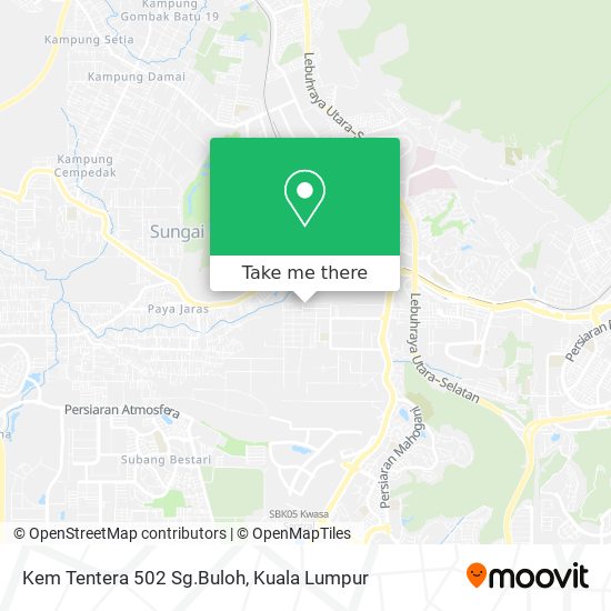 Kem Tentera 502 Sg.Buloh map