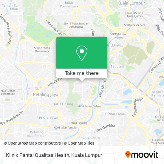 Peta Klinik Pantai Qualitas Health