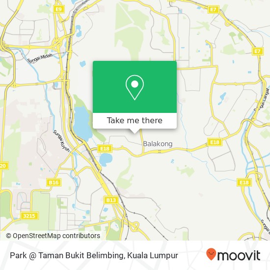 Park @ Taman Bukit Belimbing map