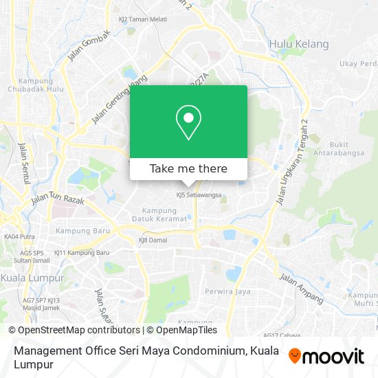 Peta Management Office Seri Maya Condominium